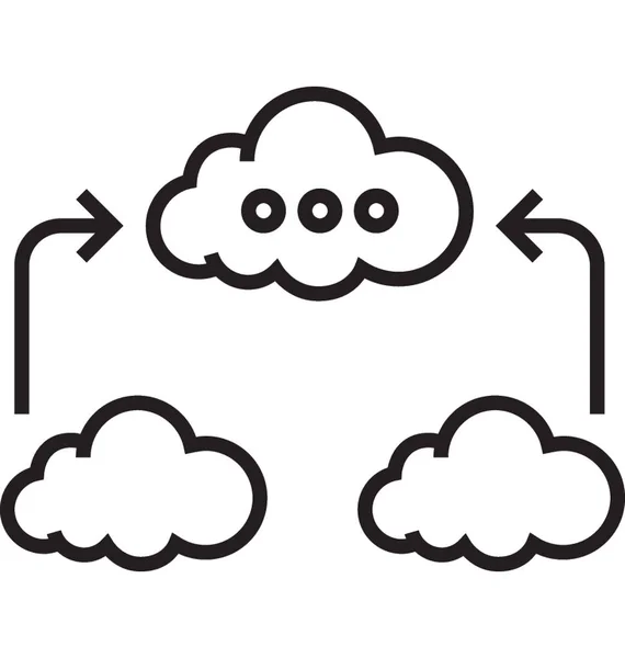 Chmura Synchronizacji Ikona Wektor — Wektor stockowy