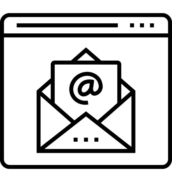 Mail Vektorsymbol — Stockvektor