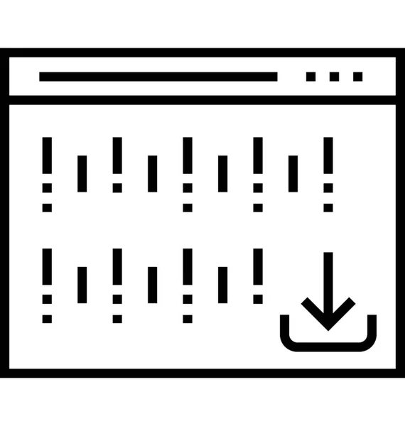 Säkra Data Input Vektor Symbol — Stock vektor