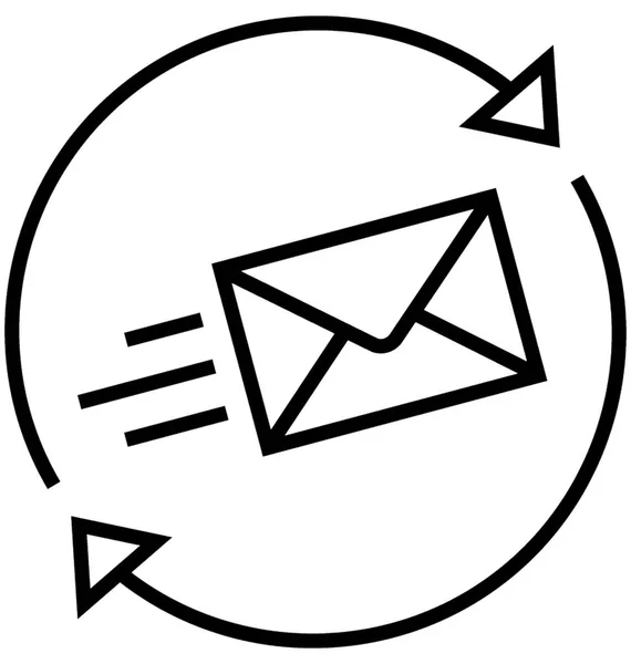 Business Mail Vector Ícone —  Vetores de Stock