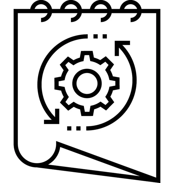 Papier Organizer Vektor Symbol — Stockvektor