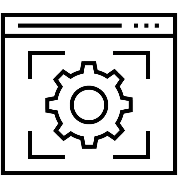 Cms Linii Wektor Ikona — Wektor stockowy