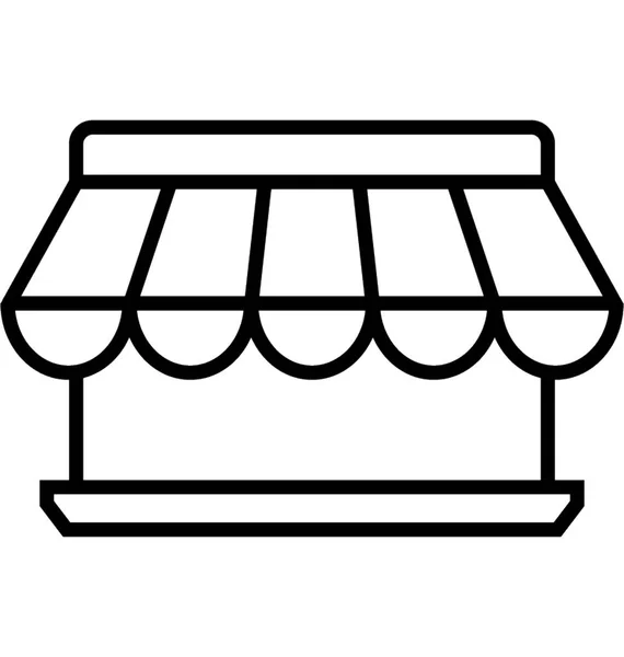 Online Shop Vector Icon — Stock Vector