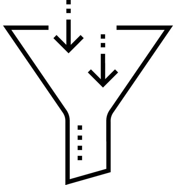 Verkaufs Trichtersymbol — Stockvektor