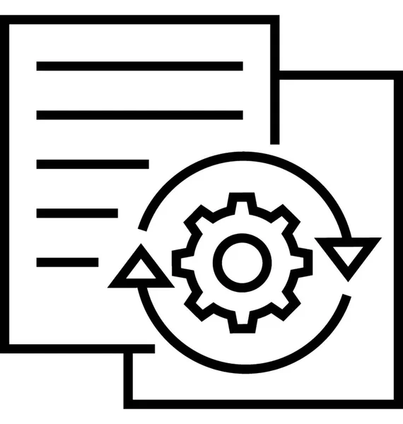Gerenciamento Arquivos Vector Icon — Vetor de Stock