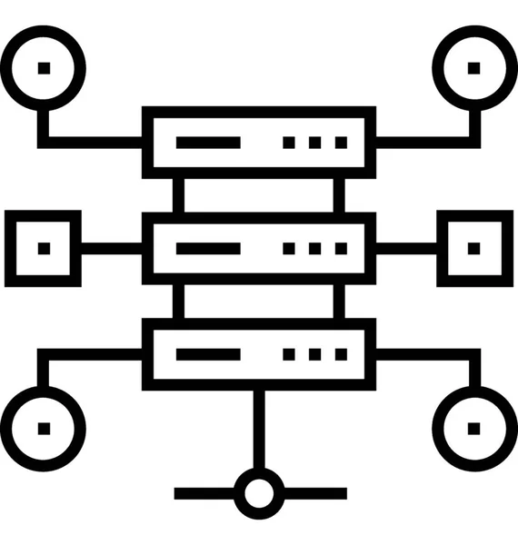 Estructura Datos Vector Icono — Archivo Imágenes Vectoriales