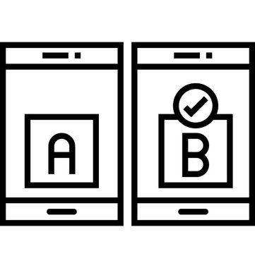 Kullanılabilirlik test vektör simgesi