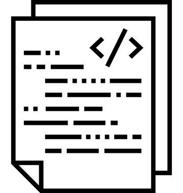 Yapı çizgi vektör simgesi