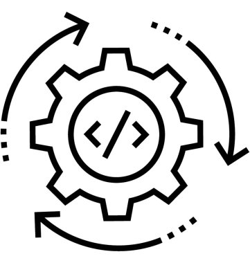 Kodu en iyi duruma getirme vektör simgesi