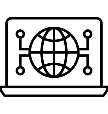 Sosyal ağ vektör simgesi