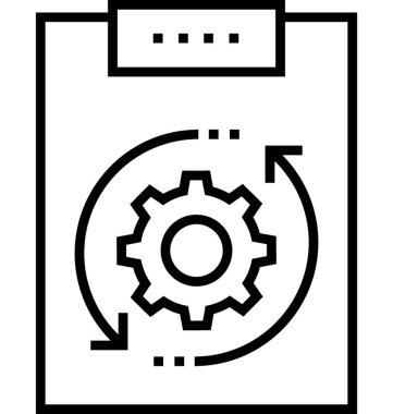 Görev analizi vektör simgesi