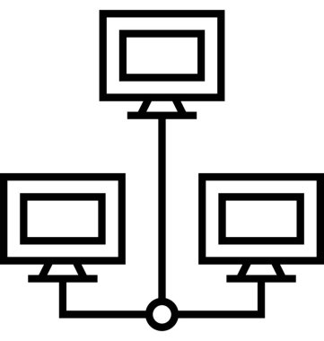 Veri tabanı vektör simgesi