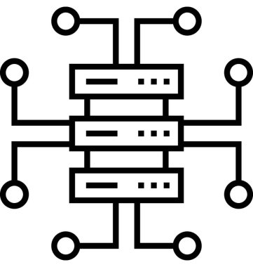 Veri yapısı vektör simgesi