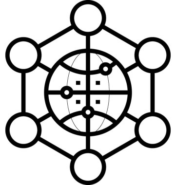 genel ağ vektör simgesi