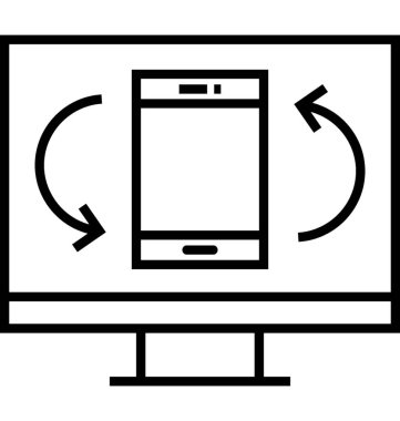 İşlem satırı vektör simgesi