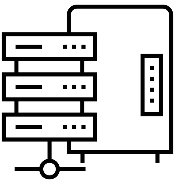 服务器机柜矢量图标 — 图库矢量图片
