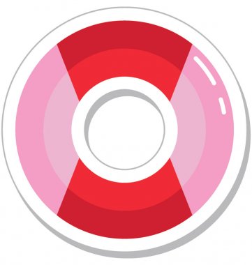 hayat halka vektör simgesi