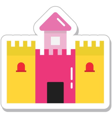 kale düz vektör simgesi