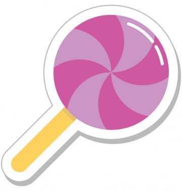 lolipop düz vektör simgesi