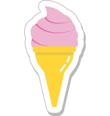 dondurma vektör simgesi
