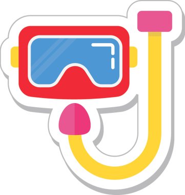 dalış maskesi vektör simgesi