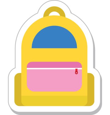 Sırt çantası vektör simgesi