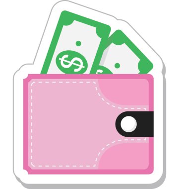 Cüzdan Düz Vektör Simgesi