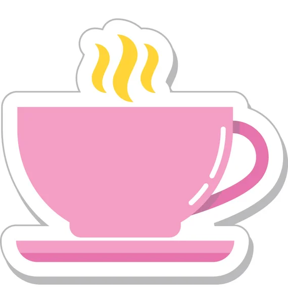 Taza Vector Icono — Vector de stock