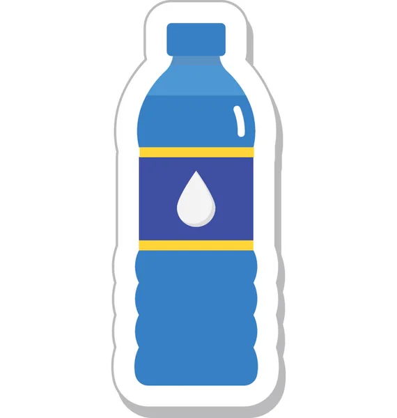 Vatten Flaska Vektor Ikon — Stock vektor