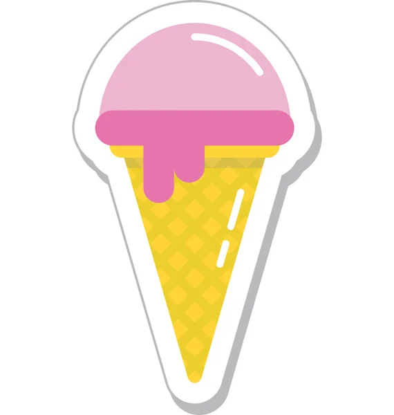 冰淇淋病媒图标 — 图库矢量图片