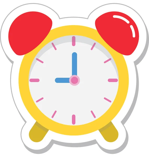 Icono Vector Plano Alarma — Vector de stock