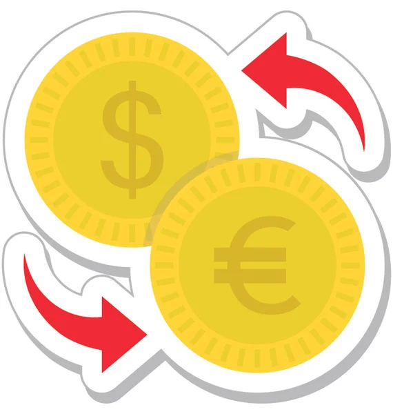 Money Exchange Vector Icon — Stock Vector