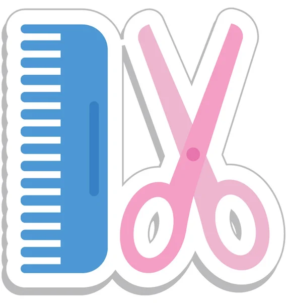 Hair Dressing Vector Icon — Stock Vector