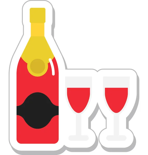 Drink Flat Vector Icon — Stock Vector