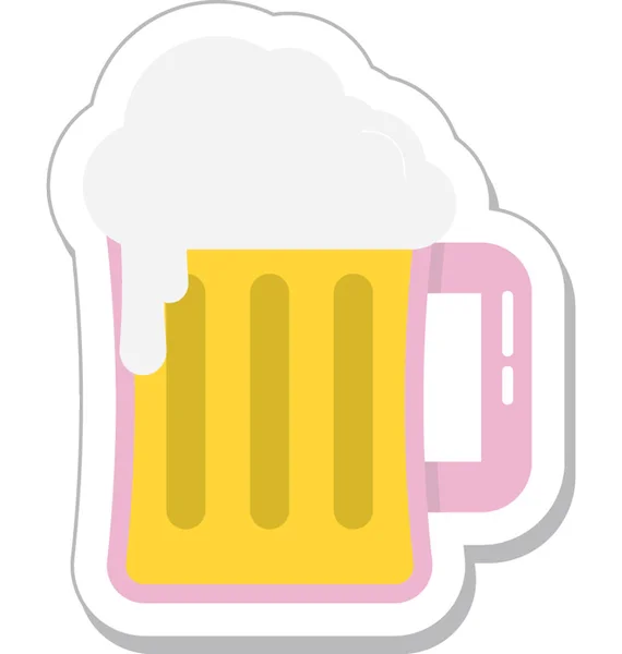 Tasse Bière Icône Vectorielle — Image vectorielle