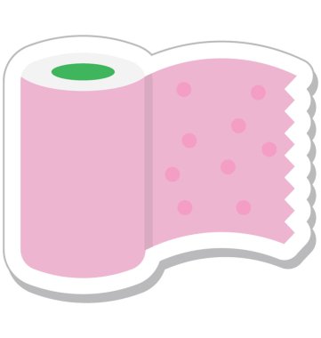 İpek kağıtları vektör simgesi