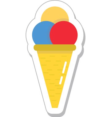 dondurma vektör simgesi