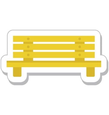 Tezgah düz vektör simgesi