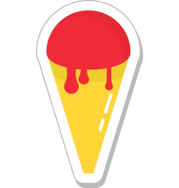 dondurma vektör simgesi