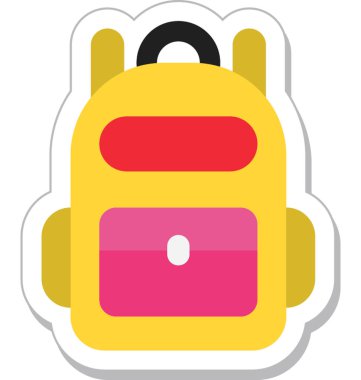 Sırt çantası vektör simgesi