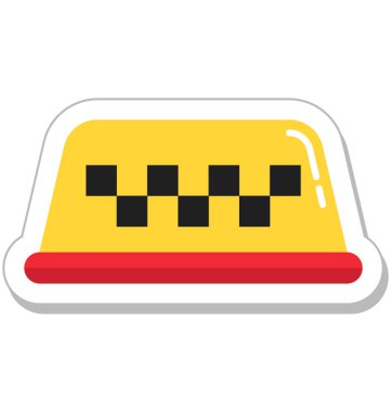 Taksi Düz Vektör Simgesi