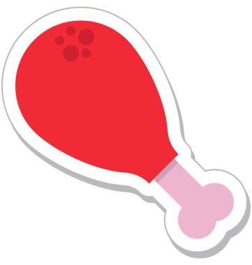 Baget düz vektör simgesi