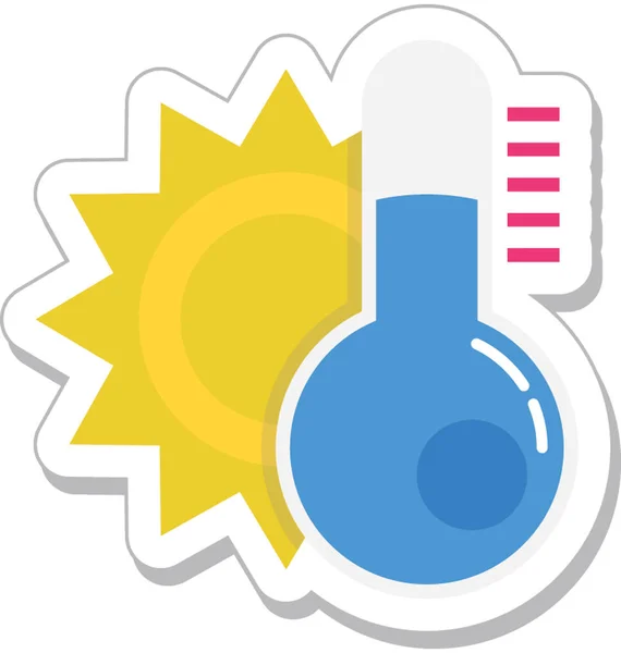 Hot Weather Vector Icon — Stock Vector