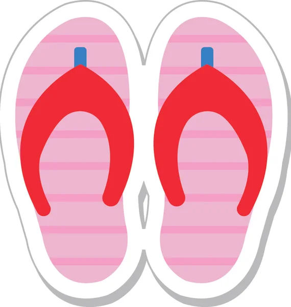 Chanclas Vector Icono — Archivo Imágenes Vectoriales