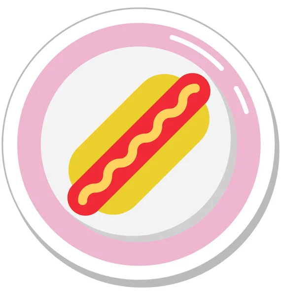 Hot Dog Vektorové Ikony — Stockový vektor