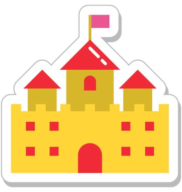 kale düz vektör simgesi