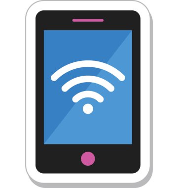 Mobil Wifi vektör simgesi