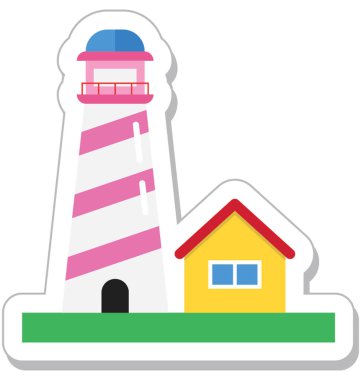 Işık evi vektör simgesi