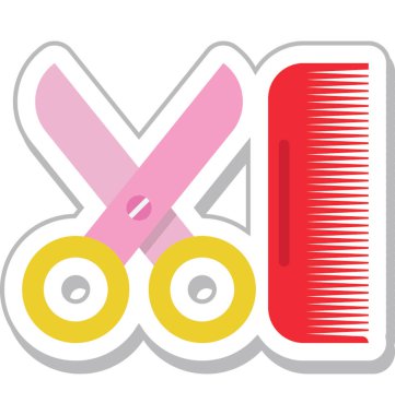 Saç vektör simge soyunma