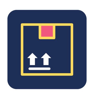 Teslimat kutusu vektör simgesi